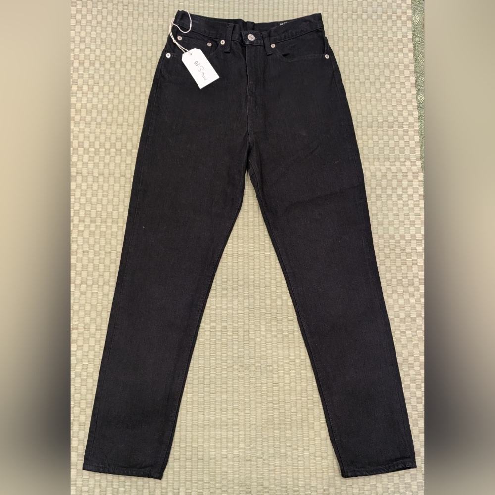 NWT orSlow Lot L307 Super Slim Denim Jeans Black Womens Size Small Made in Japan